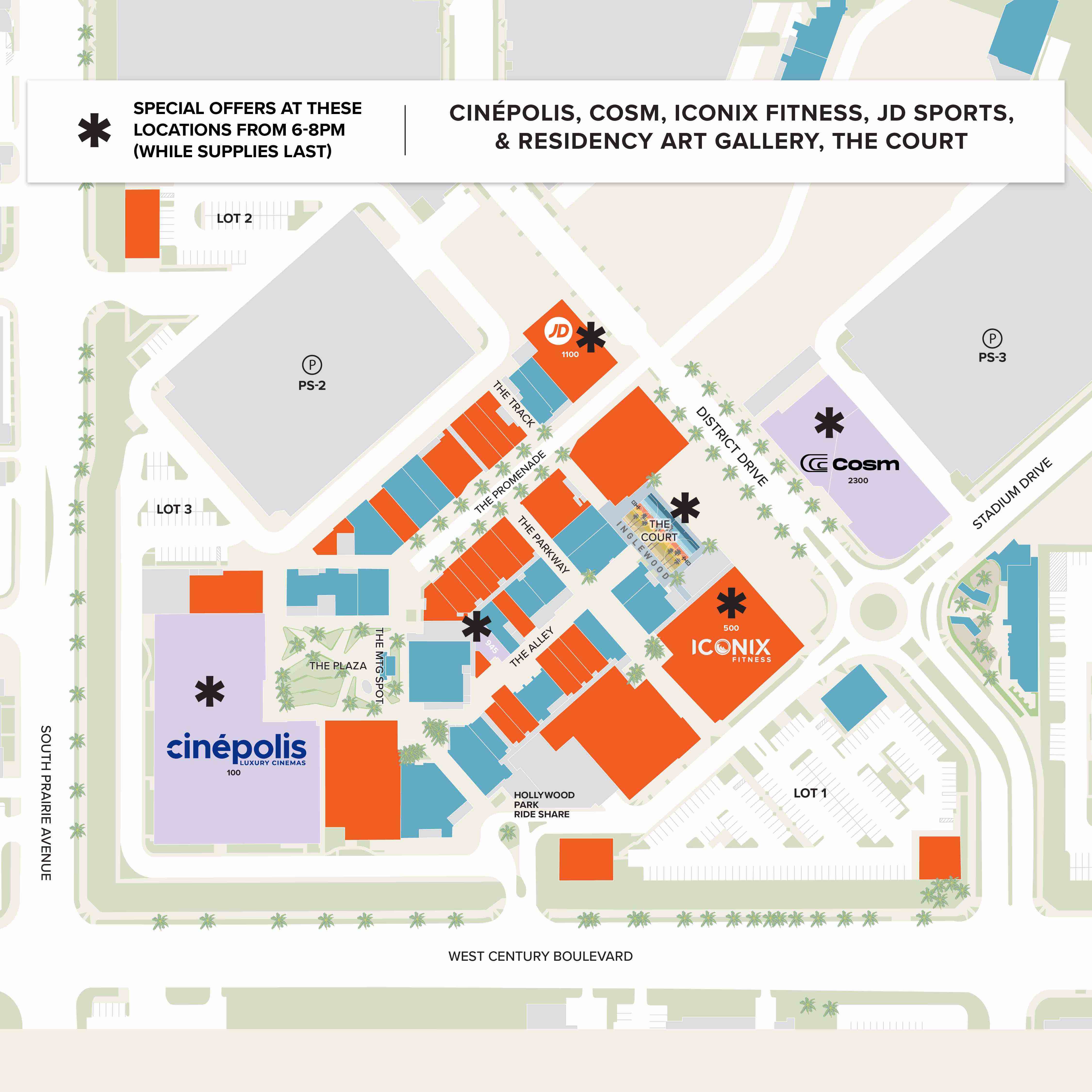 Hollywood Park Map